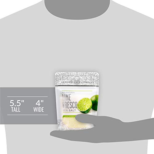 Fusion Naturally Flavored Lime Fresco Sea Salt, Zip-Top Pouch, 3.0 Ounce