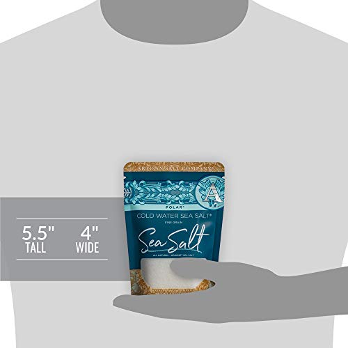 Polar Cold Water Sea Salt, Zip-Top Pouch, 4.0 Ounce