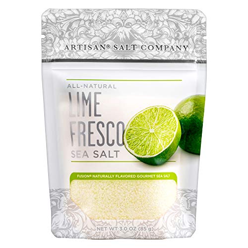 Fusion Naturally Flavored Lime Fresco Sea Salt, Zip-Top Pouch, 3.0 Ounce