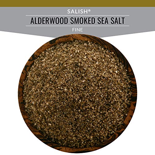 Salish Alderwood Smoked Sea Salt, Fine, Zip-Top Pouch, 4.0 Ounce