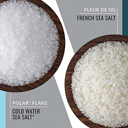 Master Chef Salt Collection, Featuring All-Natural Black Truffle Sea Salt, Yakima Applewood Smoked Salt, French Fleur De Sel & More, Box Of 6 Recipe Cards & Salts