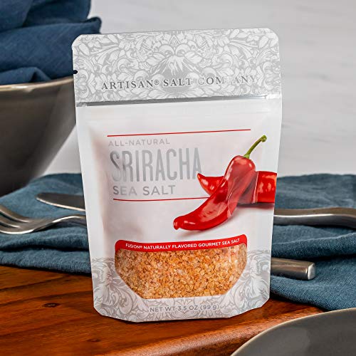 Fusion Naturally Flavored Sriracha Sea Salt, Zip-Top Pouch, 3.5 Ounce