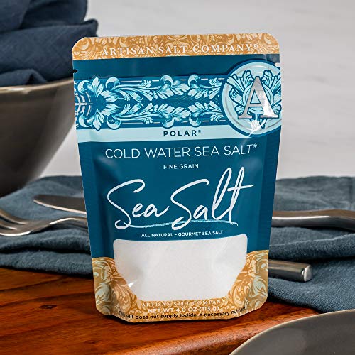 Polar Cold Water Sea Salt, Zip-Top Pouch, 4.0 Ounce