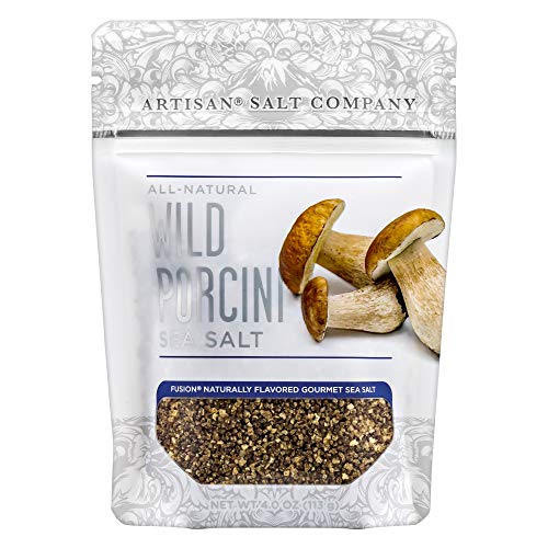 Fusion Naturally Flavored Wild Porcini Sea Salt, Zip-Top Pouch, 4.0 Ounce