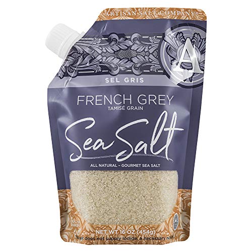 Celtic Sea Salt (Sel Gris), French Grey Sea Salt (16 oz / 1.0 lb) - Premium Hand-Harvested Gourmet Salts from Guérande, France