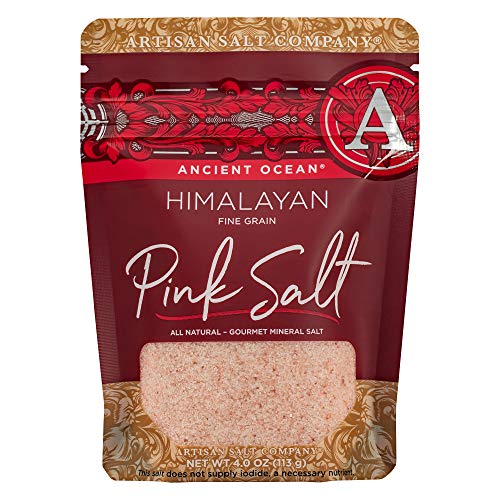 Ancient Ocean Himalayan Pink Salt, Fine, Zip-Top Pouch, 4.0 Ounce