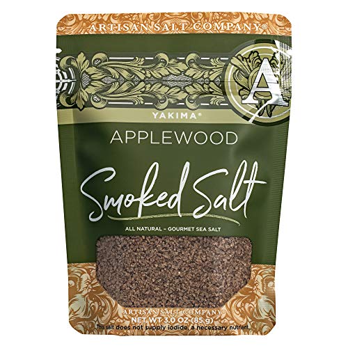 Yakima Applewood Smoked Sea Salt, Zip-Top Pouch, 3.0 Ounce