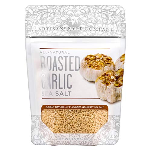 Fusion Naturally Flavored Roasted Garlic Sea Salt, Zip-Top Pouch, 3.5 Ounce