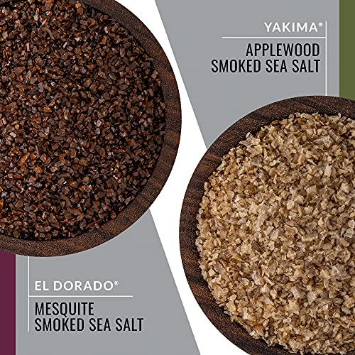 Master Chef Salt Collection, Featuring All-Natural Black Truffle Sea Salt, Yakima Applewood Smoked Salt, French Fleur De Sel & More, Box Of 6 Recipe Cards & Salts